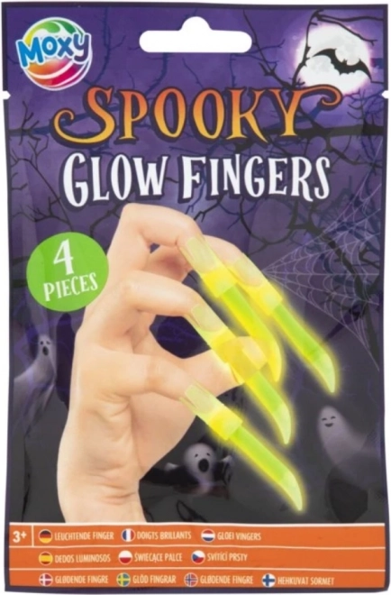 MOXY świecące halloweenowe paznokcie 4 szt.