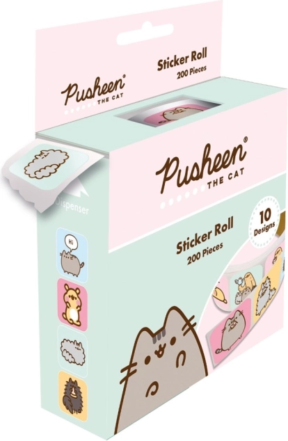 Zestaw Naklejek z Motywem Pusheen (200 szt.)