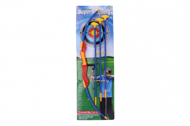 Zestaw dziecięcy łuk, plastikowy, 58 cm, 3 strzały