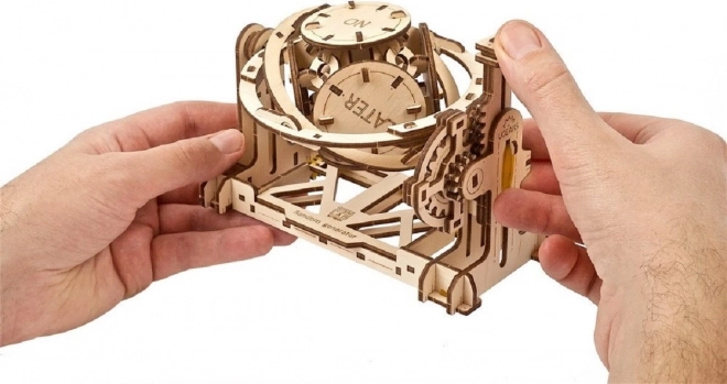 Ugears drewniane mechaniczne puzzle 3D losowy generator