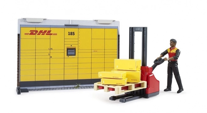 Bruder BWORLD Paczkomat DHL z akcesoriami