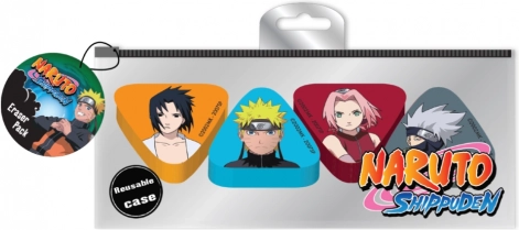 Zestaw gumek Naruto
