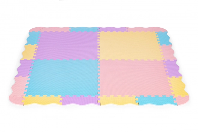 Kolorowa piankowa mata dla dzieci z ogrodzeniem 141,5x141,5 cm 24 szt. IPLAY