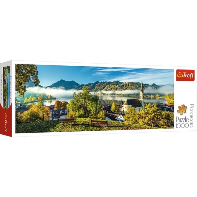 Panoramiczne puzzle jezioro Schliersee 1000 sztuk