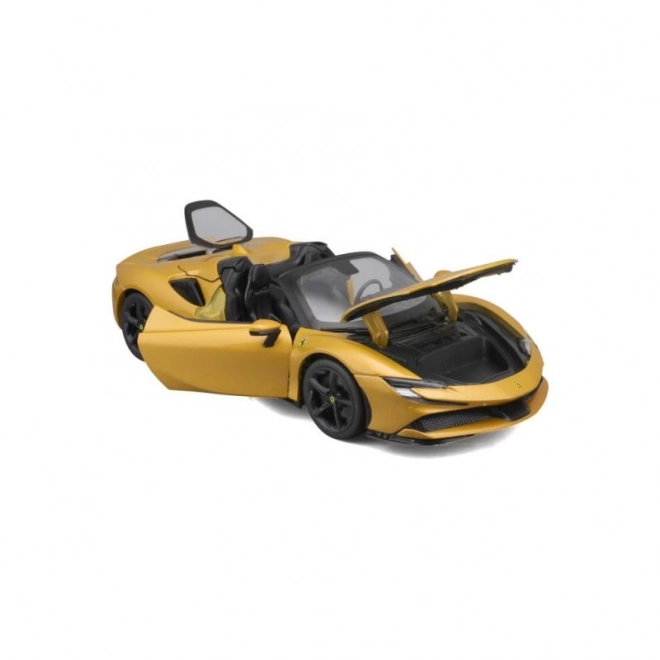 Bburago Ferrari SF90 Spider w skali 1:18 - żółty