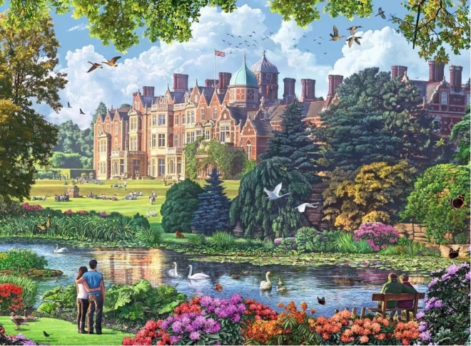 Puzzle Ravensburger Królewskie rezydencje Wielkiej Brytanii 4x500 elementów