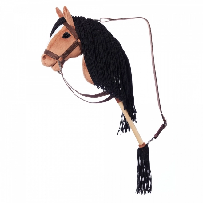Koń na kiju Hobby Horse HOPPIHORSE ciemno brązowy