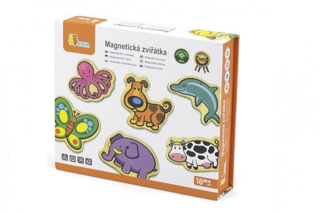 Drewniane magnesy dla dzieci Zwierzątka - zestaw 20 szt.