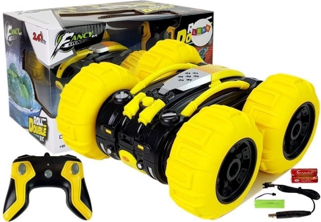 amfibia, dwustronny kaskader RC 1:24 żółty