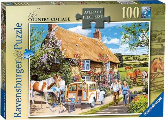 Puzzle wiejska chatka 100 elementów RAVENSBURGER