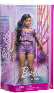 Barbie Deluxe Modelka - Fioletowe Szorty