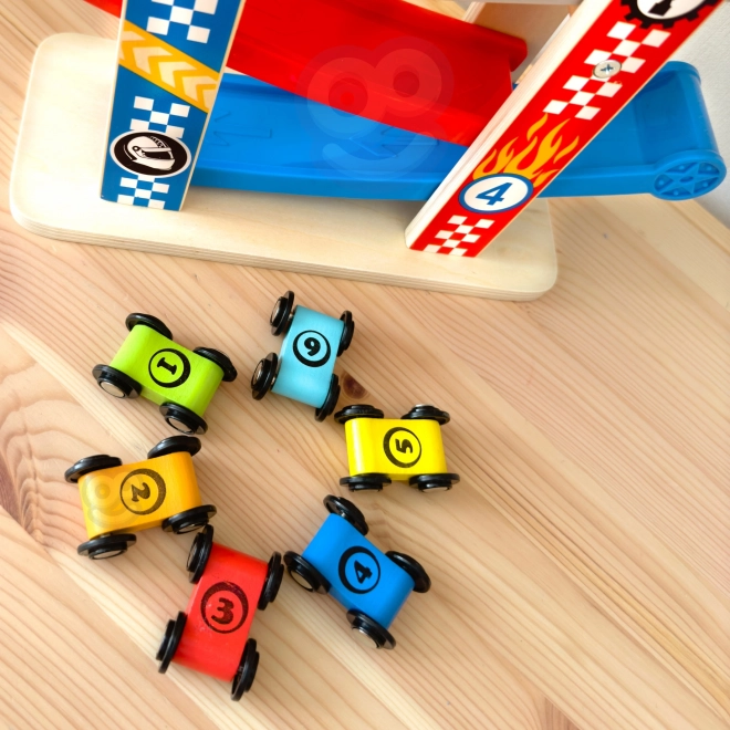 Tooky Toy Kolorowa zjeżdżalnia dla aut