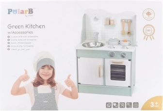VIGA PolarB drewniana kuchnia z akcesoriami Eco Green