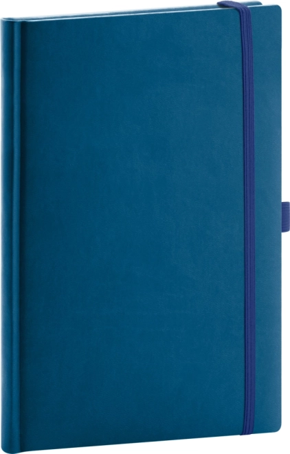 Elegancki Notes w Kropki w Kolorze Niebieskim