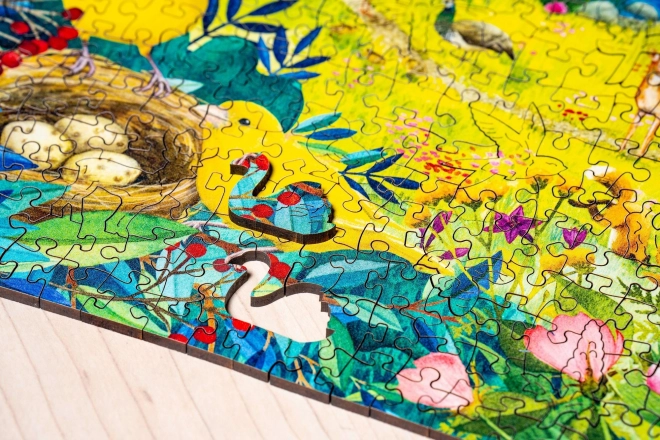 Drewniane puzzle Dziki ogród 500 części