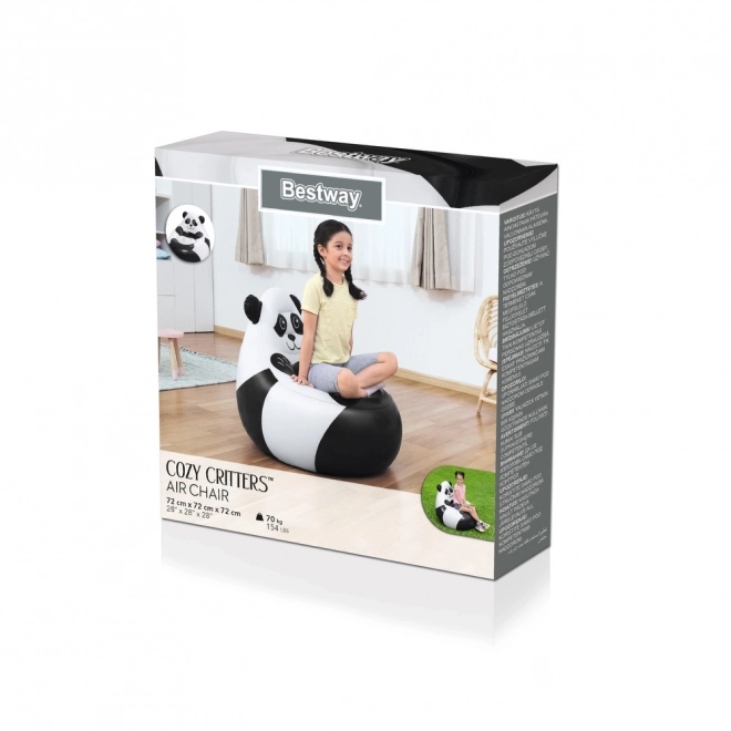 Dmuchane krzesło panda