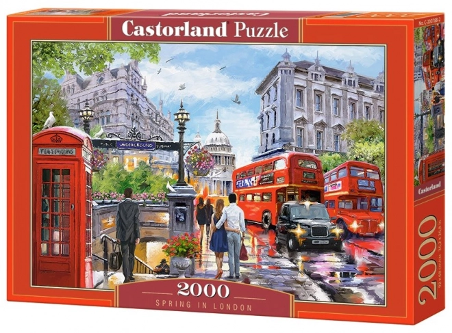 Puzzle 2000 elementów - Wiosna w Londynie