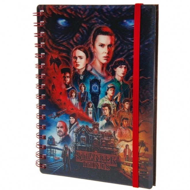 Blok z okręgami Stranger Things 4 3D efekt
