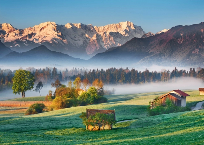 Puzzle Schmidt Garmisch-Partenkirchen - Murnauer Moos 1000 elementów