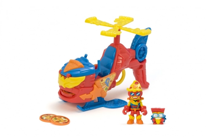 SuperThings Pizzacopter z wyrzutnią dysków