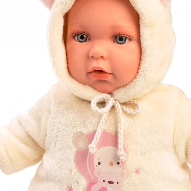Llorens 14208 BABY JULIA - realistyczna lalka niemowlę z miękkim materiałowym ciałem - 42 cm