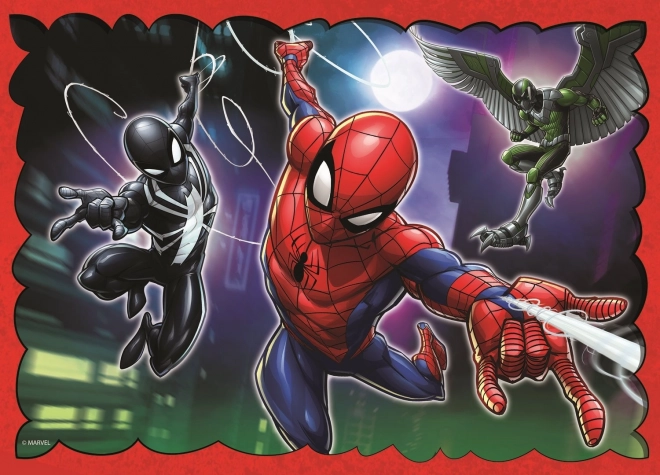 Puzzle 4w1 Bohaterski Spider-Man