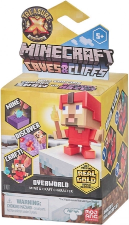 Treasure X Minecraft Caves & Cliffs Overworld interaktywny zestaw z figurką i skarbem