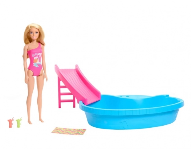Lalka Barbie z basenem