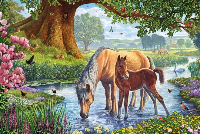 Puzzle Konie w rzece 150 elementów SCHMIDT