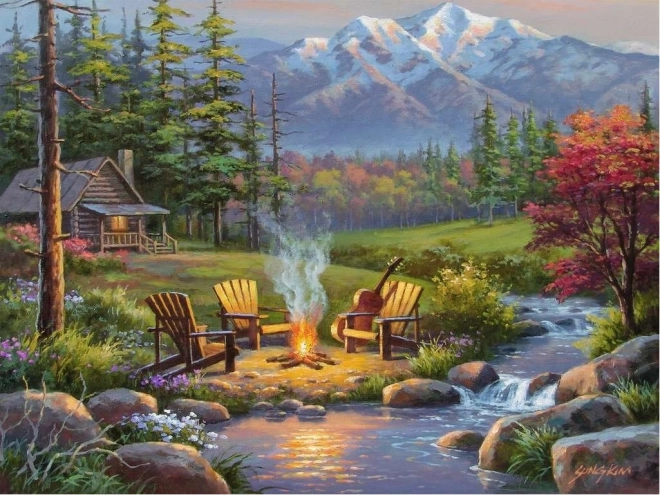 Ravensburger puzzle Riverside Living Room 750 elementów