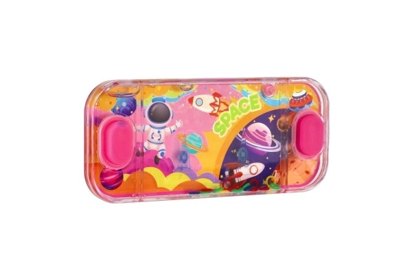 Wodna gra łamigłówka 15x7cm plastik kosmos 4 rodzaje 24szt w pudełku