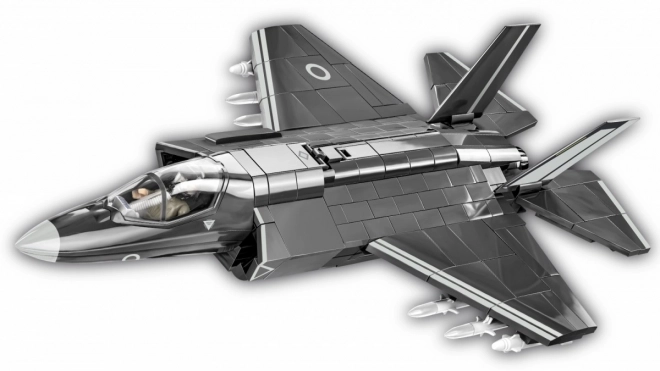 Model bojowego samolotu F-35B Lightning II z klocków