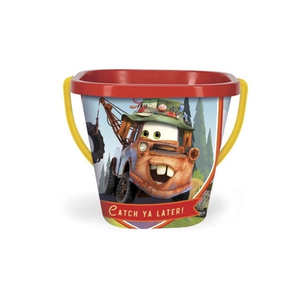 Kwadratowe wiaderko Disney 2L plastik mieszanka rodzajów 19x17cm Wader