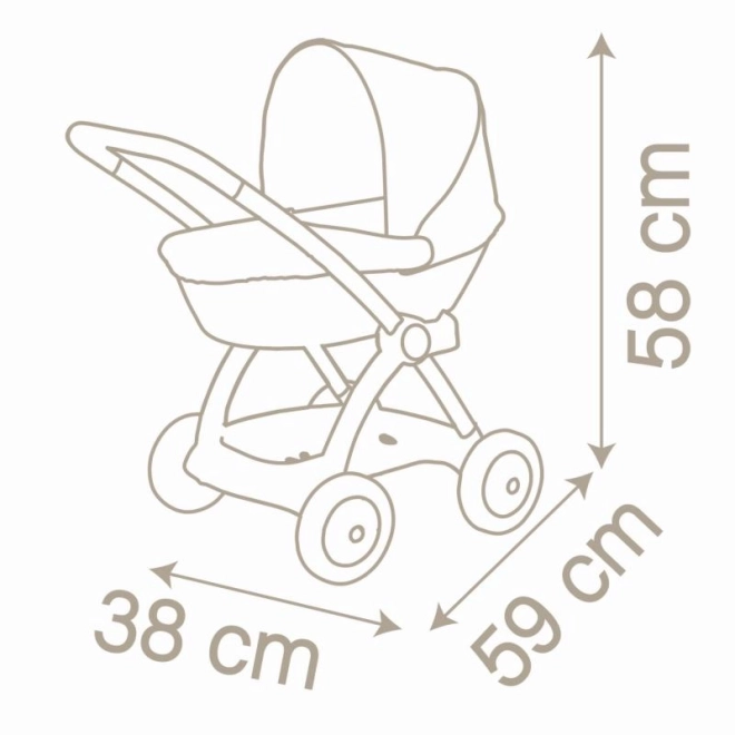 Głęboki wózek dla lalek Baby Nurse