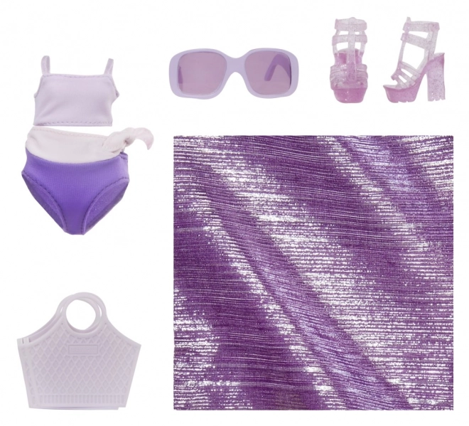 Rainbow High Fashion lalka w kostiumie kąpielowym - Violet Willow