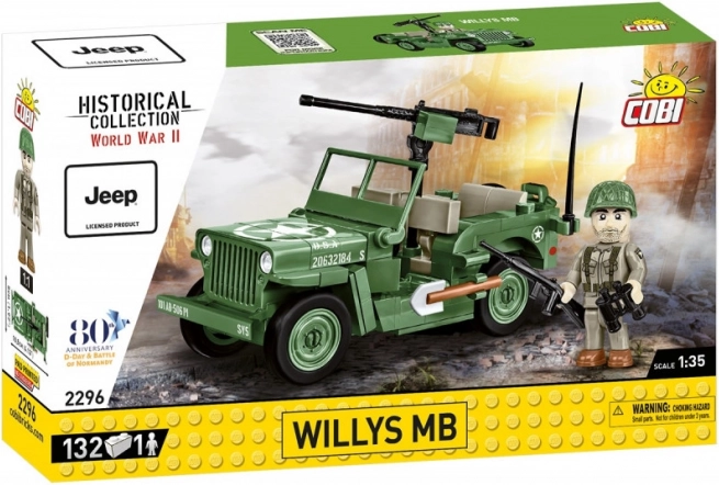 Klocki Jeep Willys MB 132 elementy