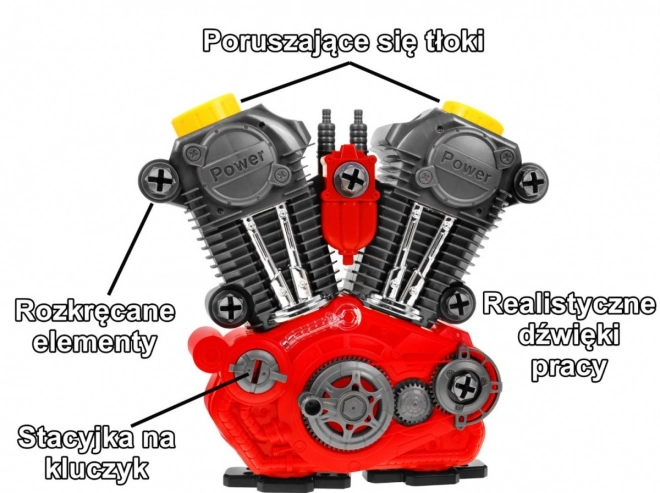 Zestaw dziecięcy dla mechaników - silnik do składania
