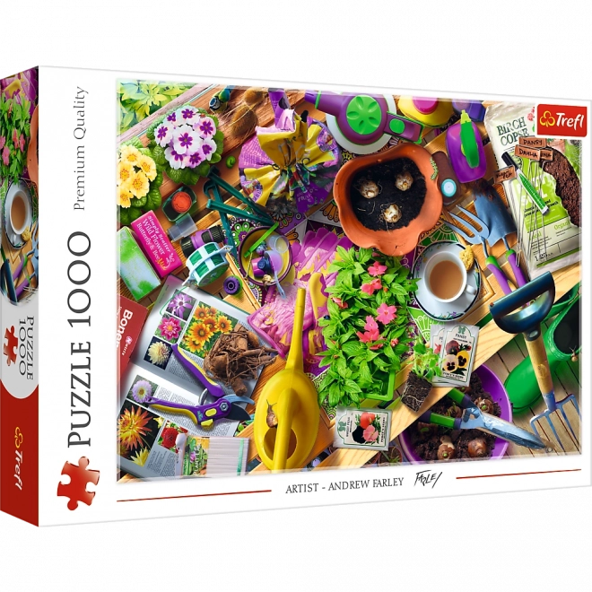 Puzzle 1000 elementów – Porządki w ogrodzie TREFL