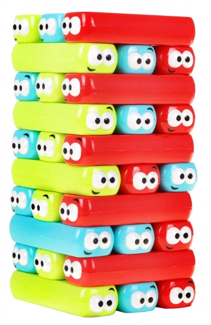 Gra Jenga Junior dla dzieci 3+ Wieża z bloczków + kolorowe belki + kostka
