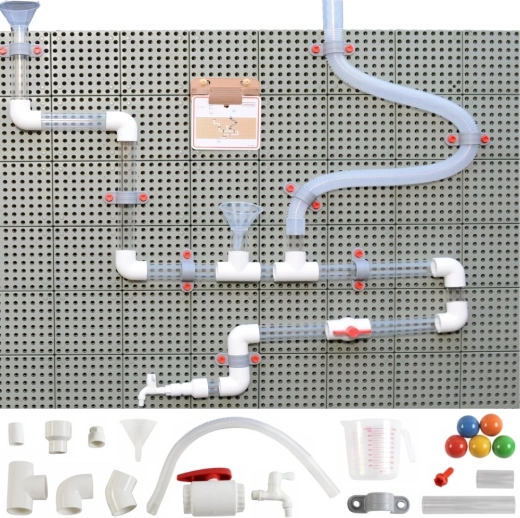 Masterkidz system STEM – zestaw rur na tablicę, 80 elementów