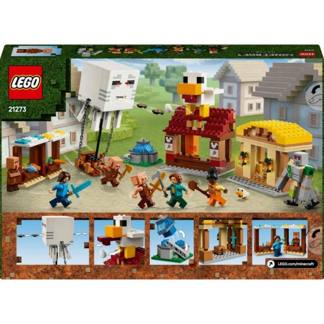 LEGO Minecraft 21273 Atak balonowego Ghasta na wioskę