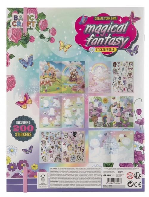 Magiczna książka fantazji z naklejkami