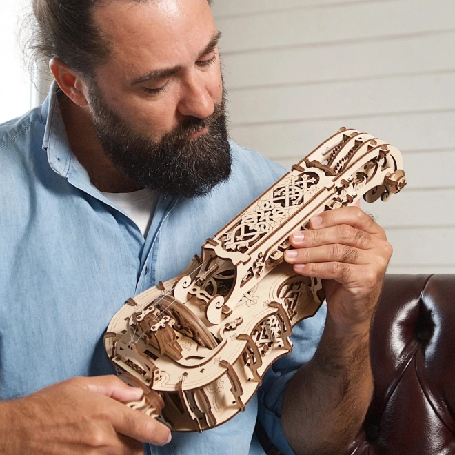 Ugears 3D drewniane mechaniczne puzzle Hurdy-Gurdy