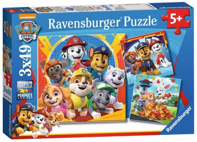 Puzzle Ravensburger Psi Patrol 3x49 elementów