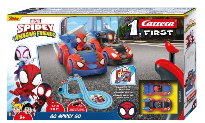Tor samochodowy z pojazdami Pierwszy Spider Man Spidey Go 2,9 m