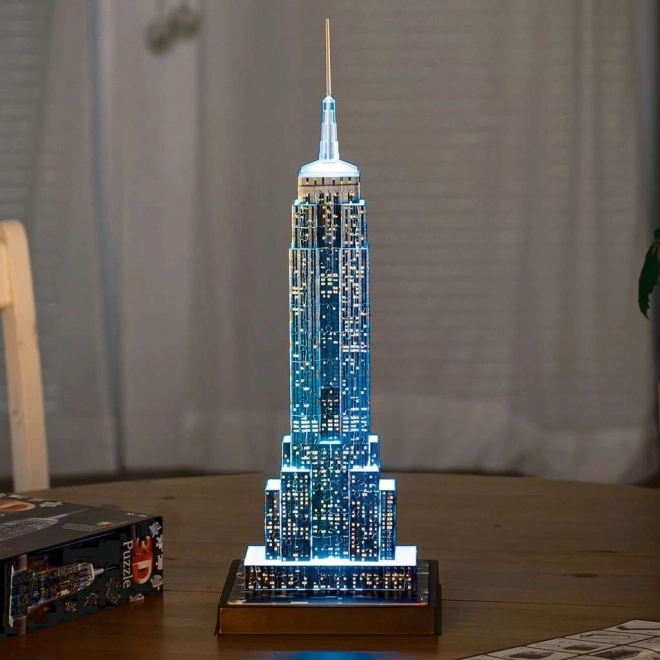 RAVENSBURGER Świecąca 3D układanka Edycja Nocna Empire State Building 216 elementów
