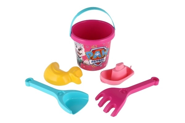 Zestaw na piasek 5 szt. plastik Paw Patrol/Ryśka patrol różowa w siatce 12x22x12cm 12m+ Wader