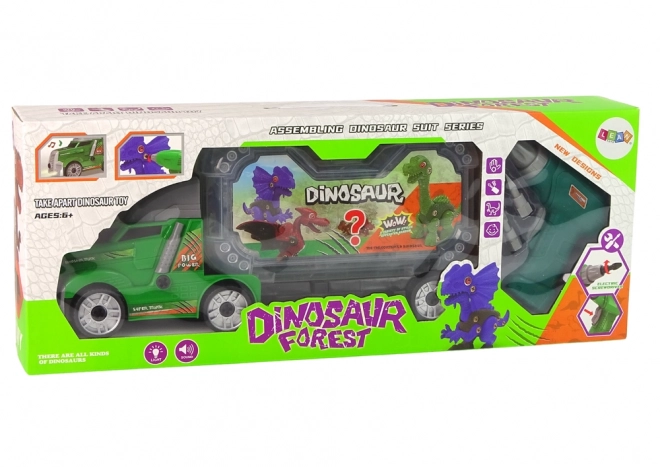 Czołówka z dinozaurami do montażu z wiertarką