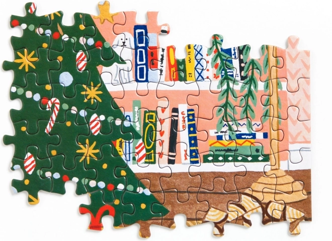 GALISON Puzzle Kalendarz Adwentowy W Domu na Święta 12x42 Części