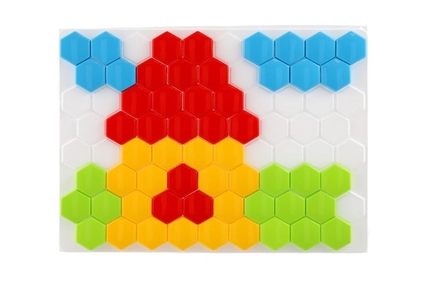 Mozaika kapelusz 4cm dla najmłodszych gładki 80 szt. w pudełku 45x34x4cm 12m+